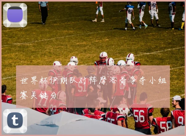 世界杯伊朗队对阵摩洛哥争夺小组赛关键分
